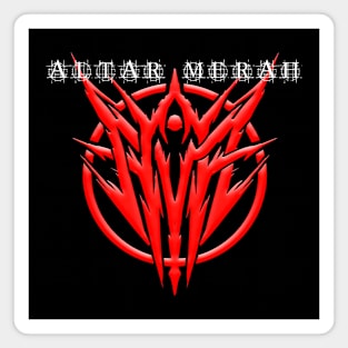 Altar Merah Metal Magnet